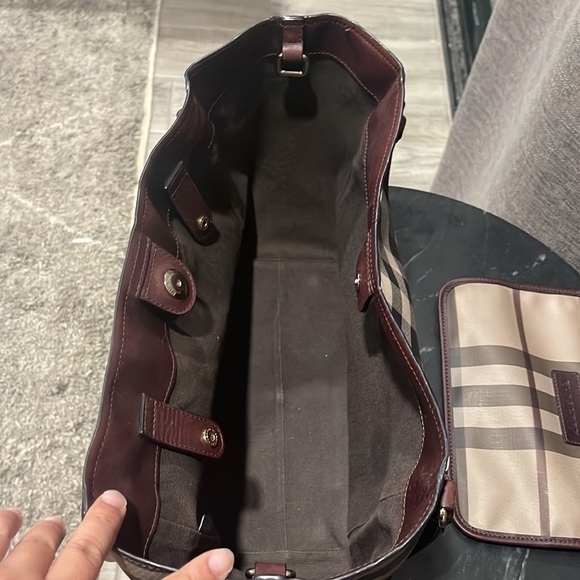 BURBERRY Canterbury Tote Smoked Check Coated Canvas - Picture 4 of 4